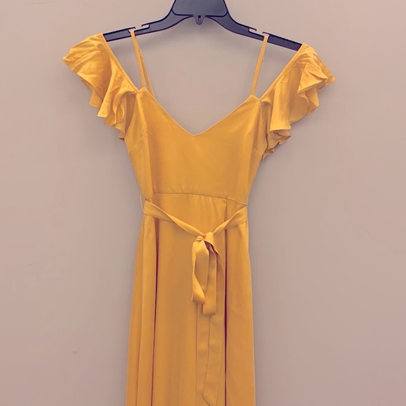 NWT Lovers + FRIENDS TAYLOR Gown in Golden Rod - Picture 5 of 8